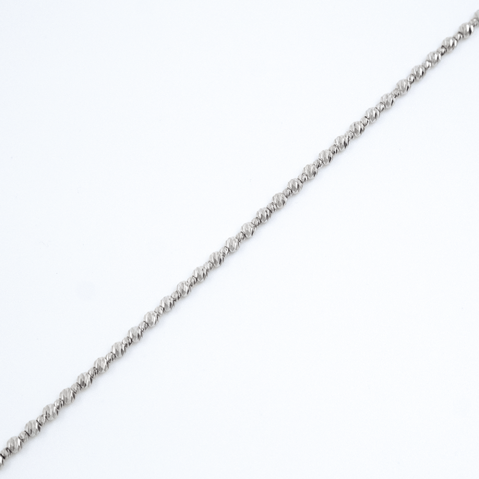 14 Ayar Dorikalı Sıralı Beyaz Altın Bileklik