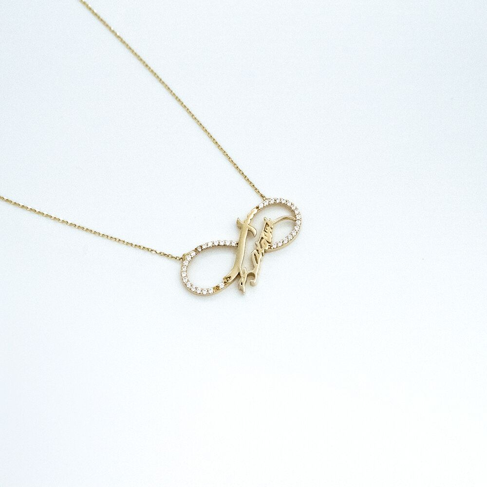 14 Ayar Atatürk İmzası Altın Kolye