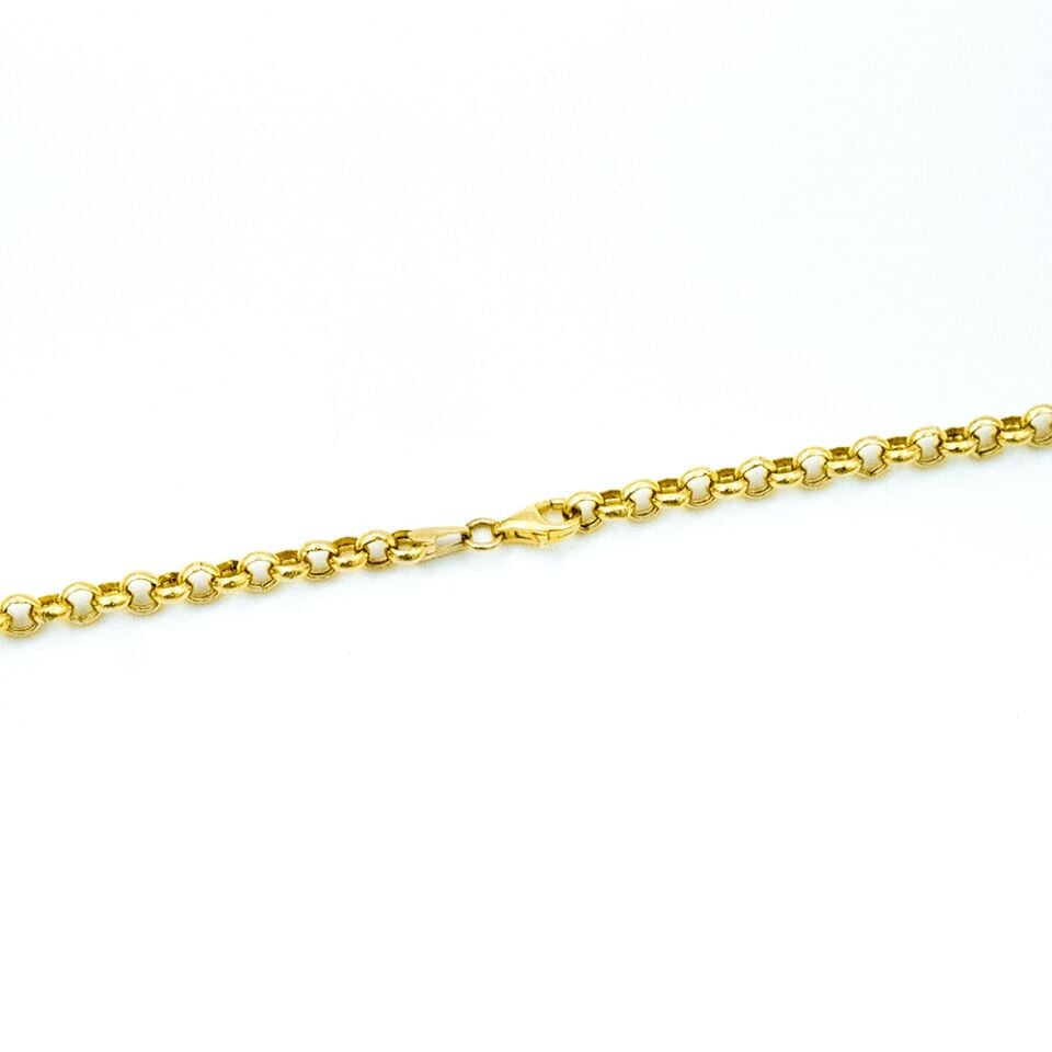 14 Ayar Çeyrek Zinciri Altın Bileklik