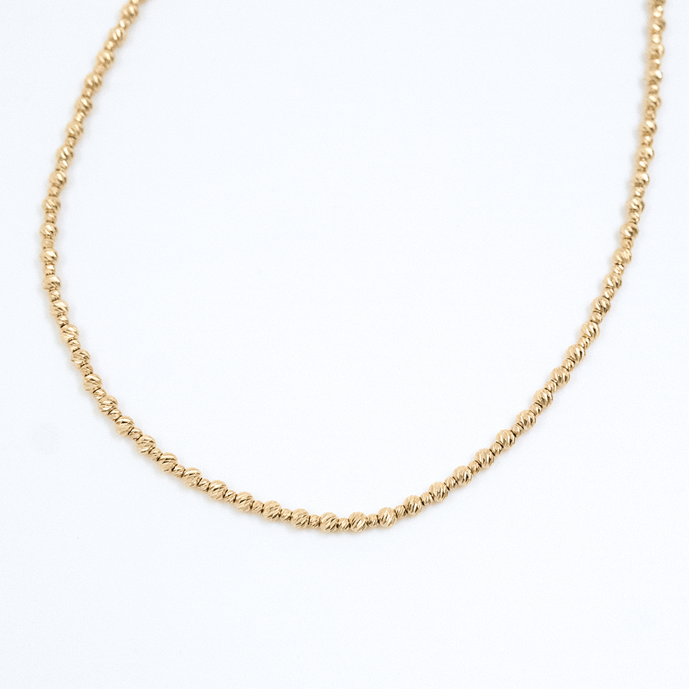 14 Ayar Toplu Detaylı Altın Kolye