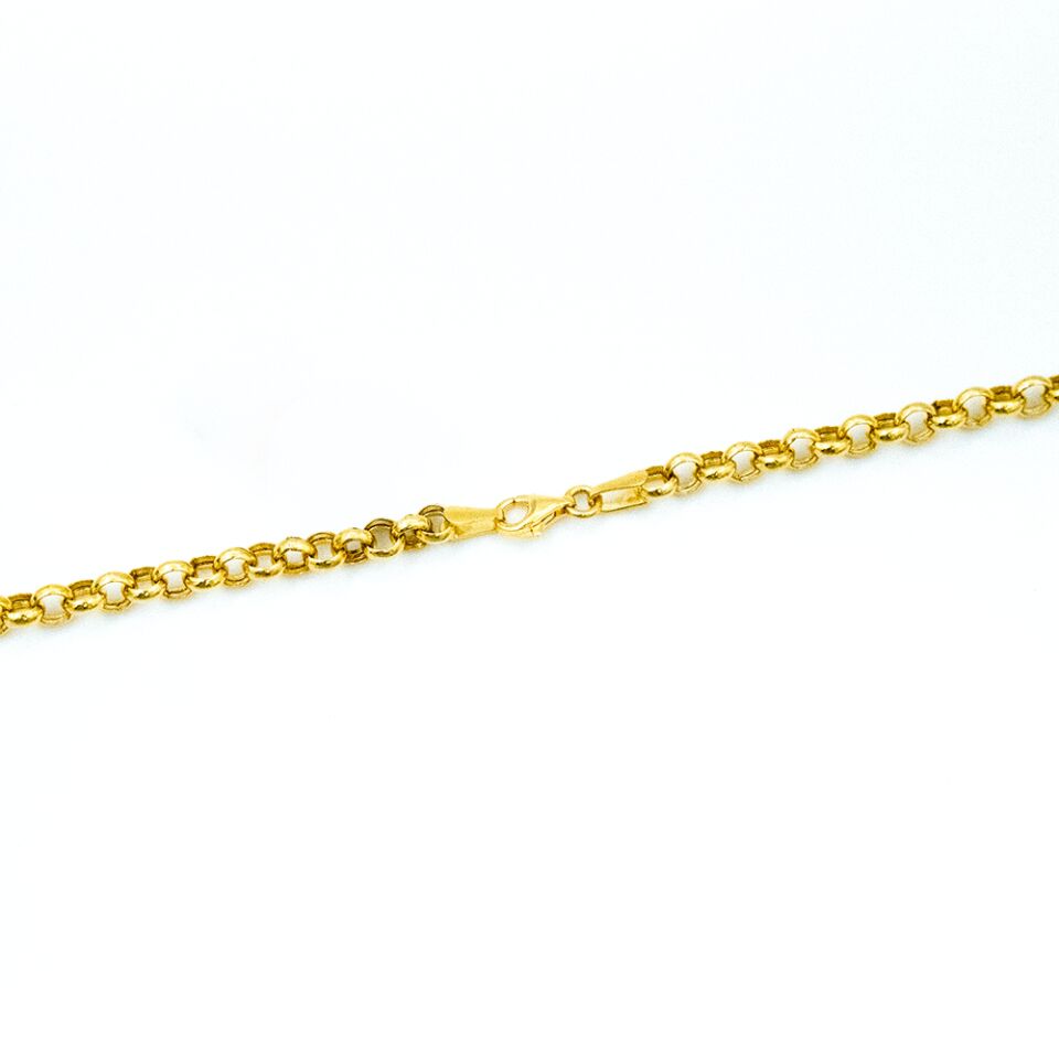 14 Ayar Çeyrek Zinciri Altın Bileklik