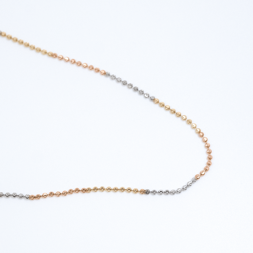 14 Ayar Renk Sıralı Altın Kolye