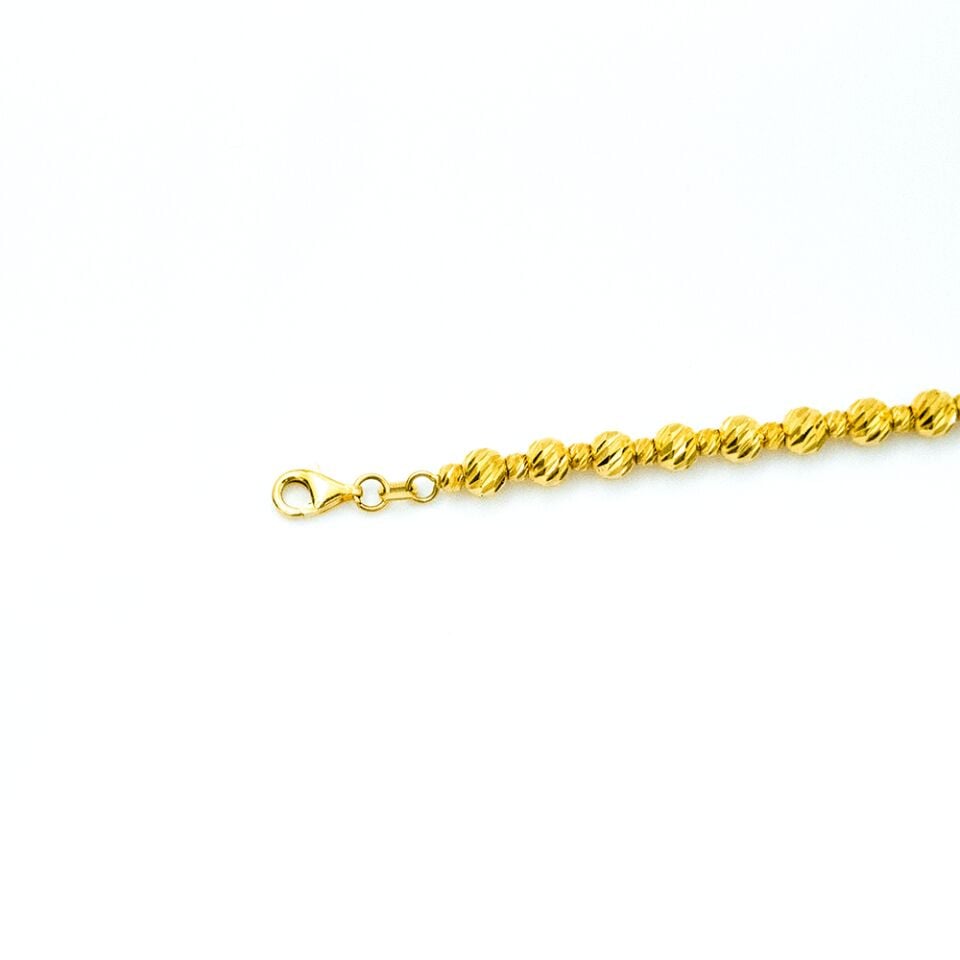 14 Ayar Büyük Küçük Dorika Toplu Altın Bileklik