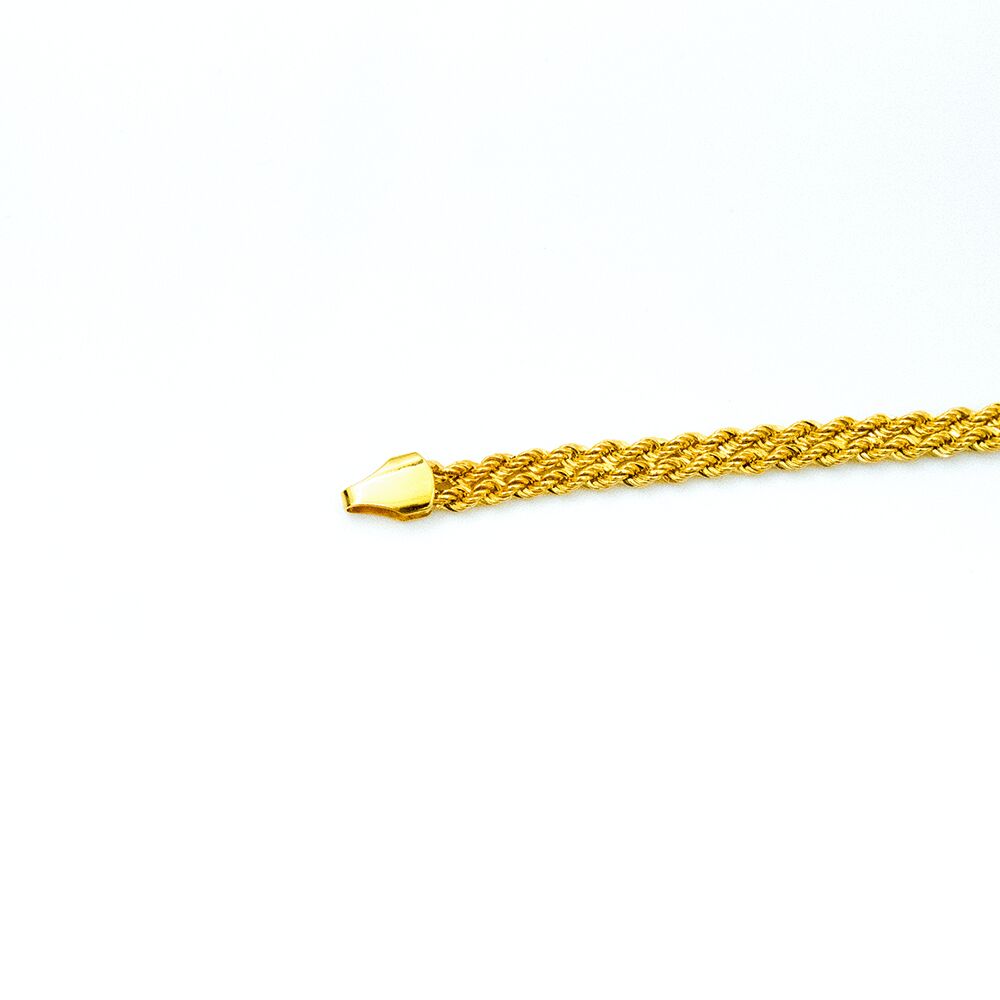 14 Ayar Sarmal Örgü Hasır Altın Bileklik