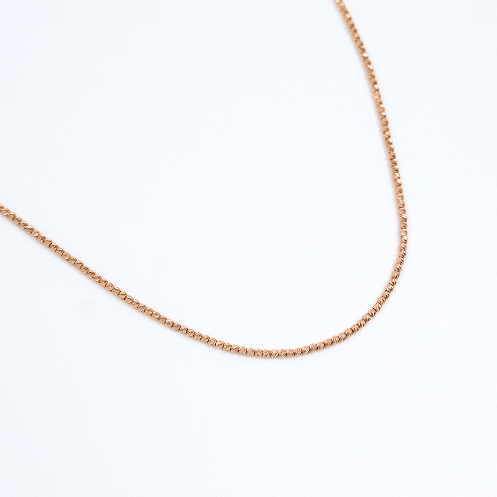 14 Ayar Top Sıralı Renkli Altın Kolye