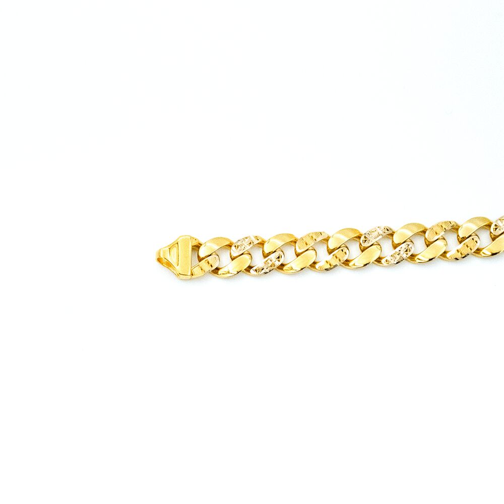 14 Ayar Desenli Gurmet Model Altın Bileklik