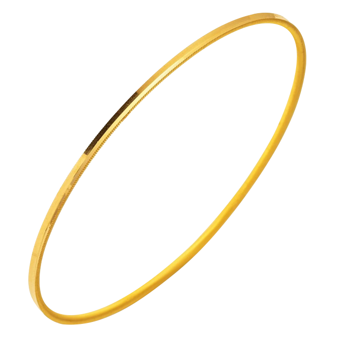 22 Ayar Kenarları Tırtıklı Gold Ajda Bilezik 20 Gr