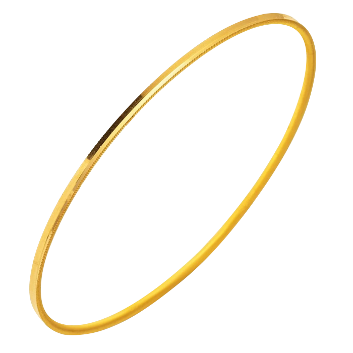 22 Ayar Kenarları Tırtıklı Gold Ajda Bilezik 20 Gr