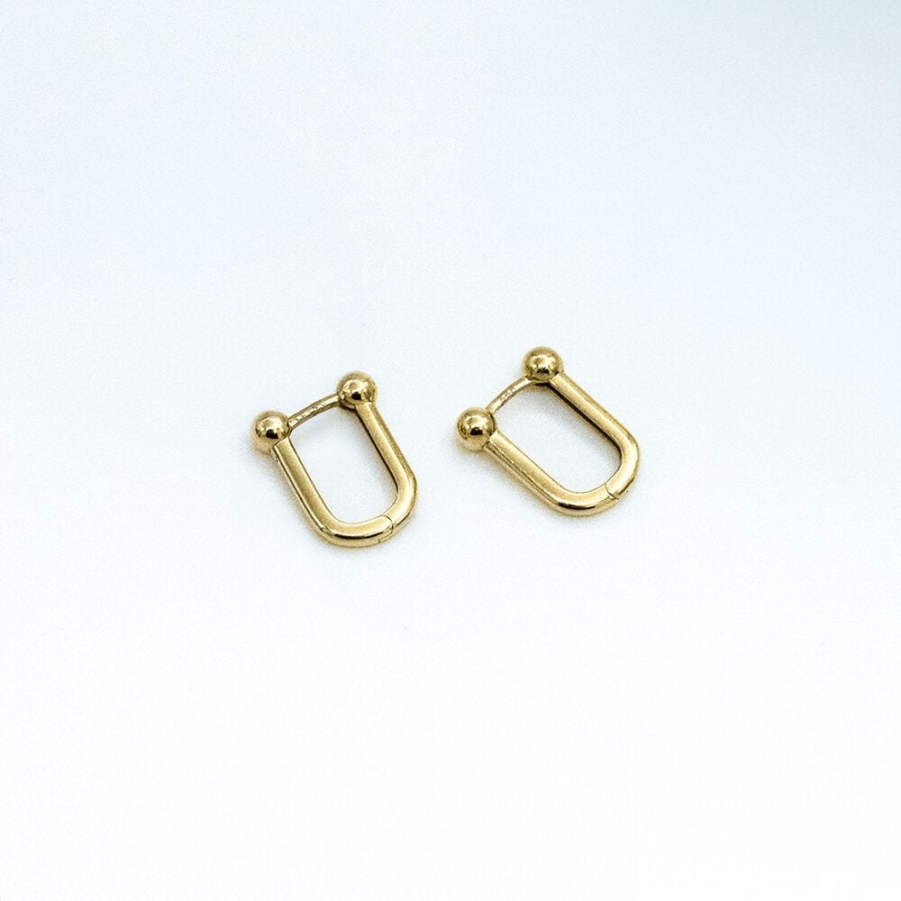 14 Ayar Toplu Ataç Model Altın Küpe