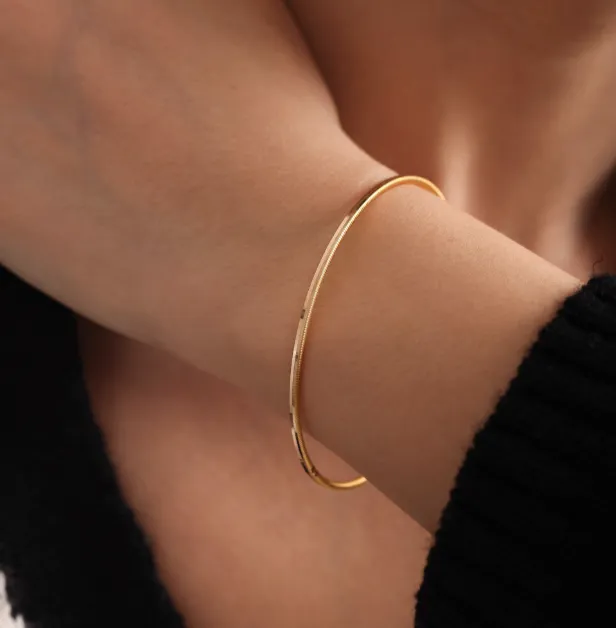 22 Ayar Oluklu Ajda Gold Altın Bilezik 20 Gr