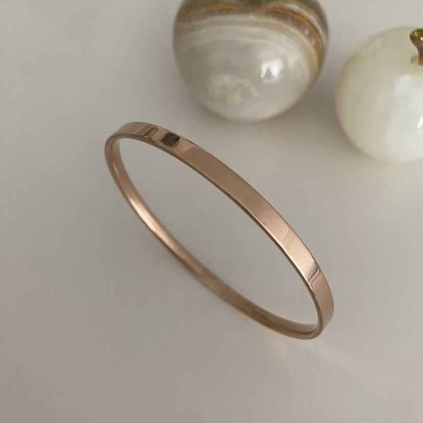 22 Ayar Kibrit Çöpü Rose Altın Bilezik 15 Gr