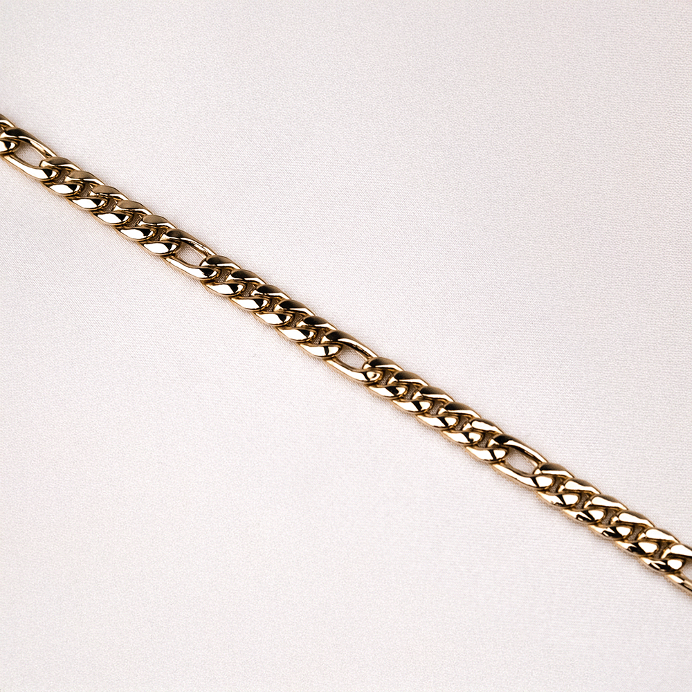 14 Ayar Halkalı Sıralı Zincir Altın Bileklik