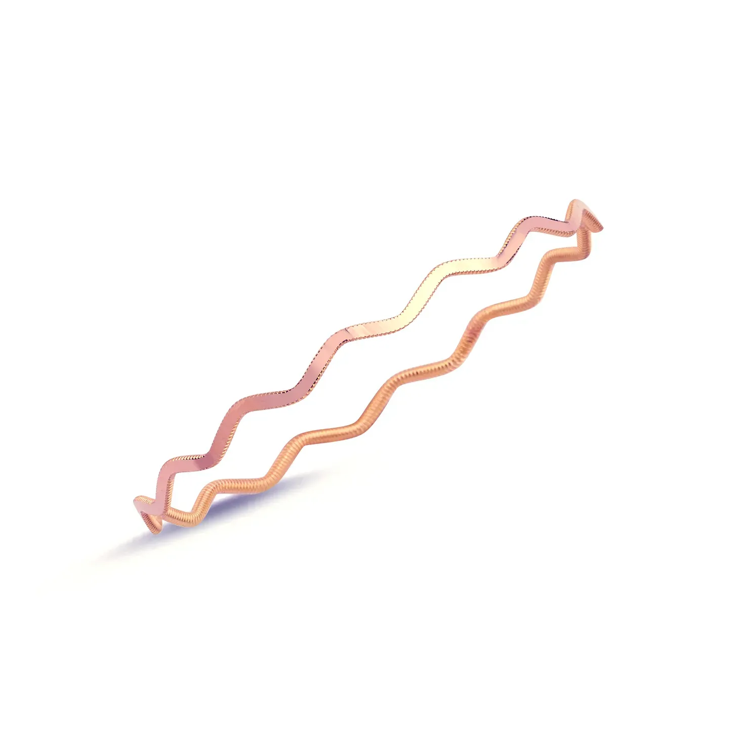 22 Ayar Zikzak Model Rose Altın Bilezik 10 Gr