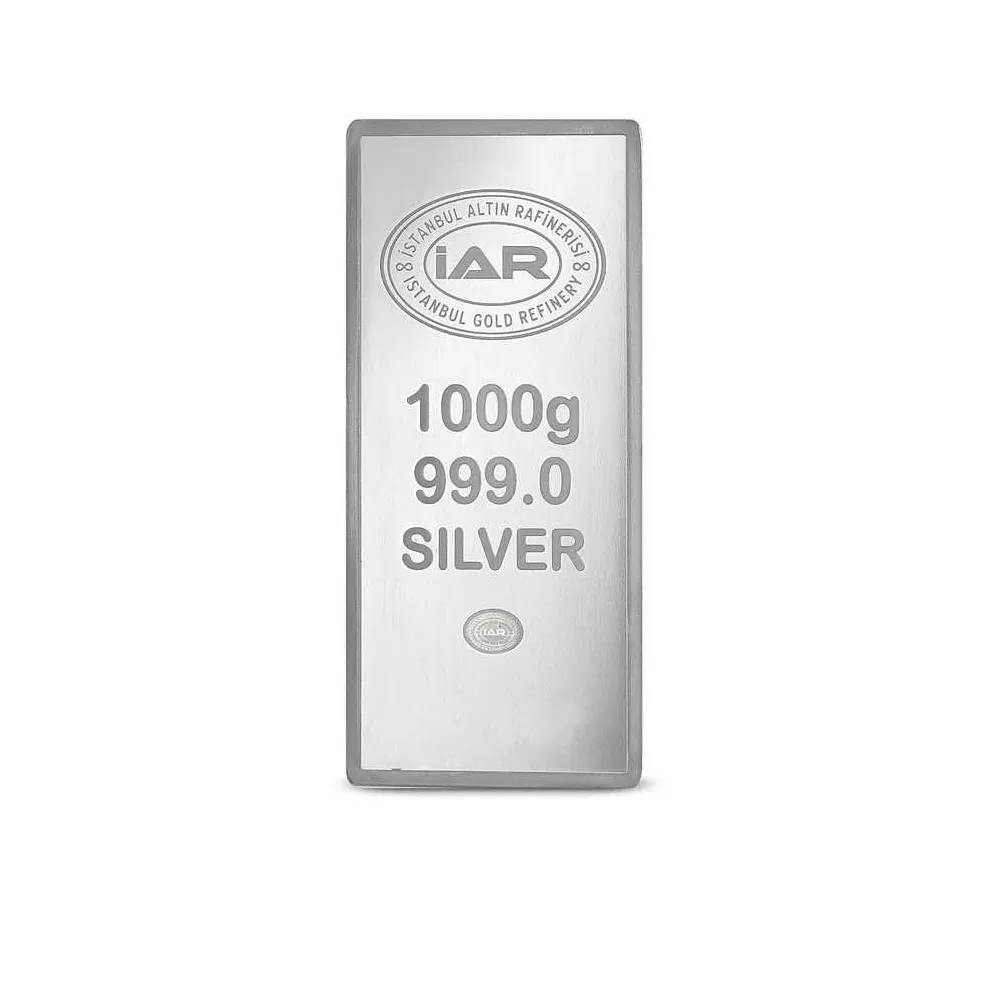 1000 Gr Külçe Gümüş (1 Kilo)