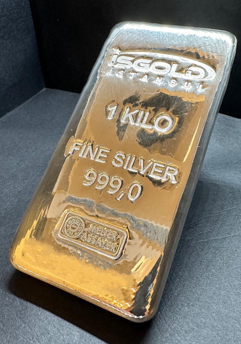 1000 Gr Külçe Gümüş (1 Kilo)