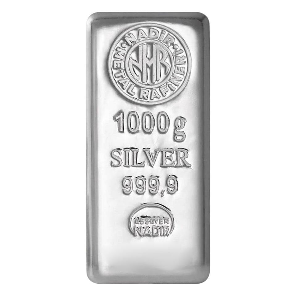 1000 Gr Külçe Gümüş (1 Kilo)