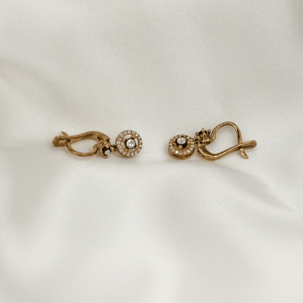 8 Ayar Tektaş Elmas Küpe