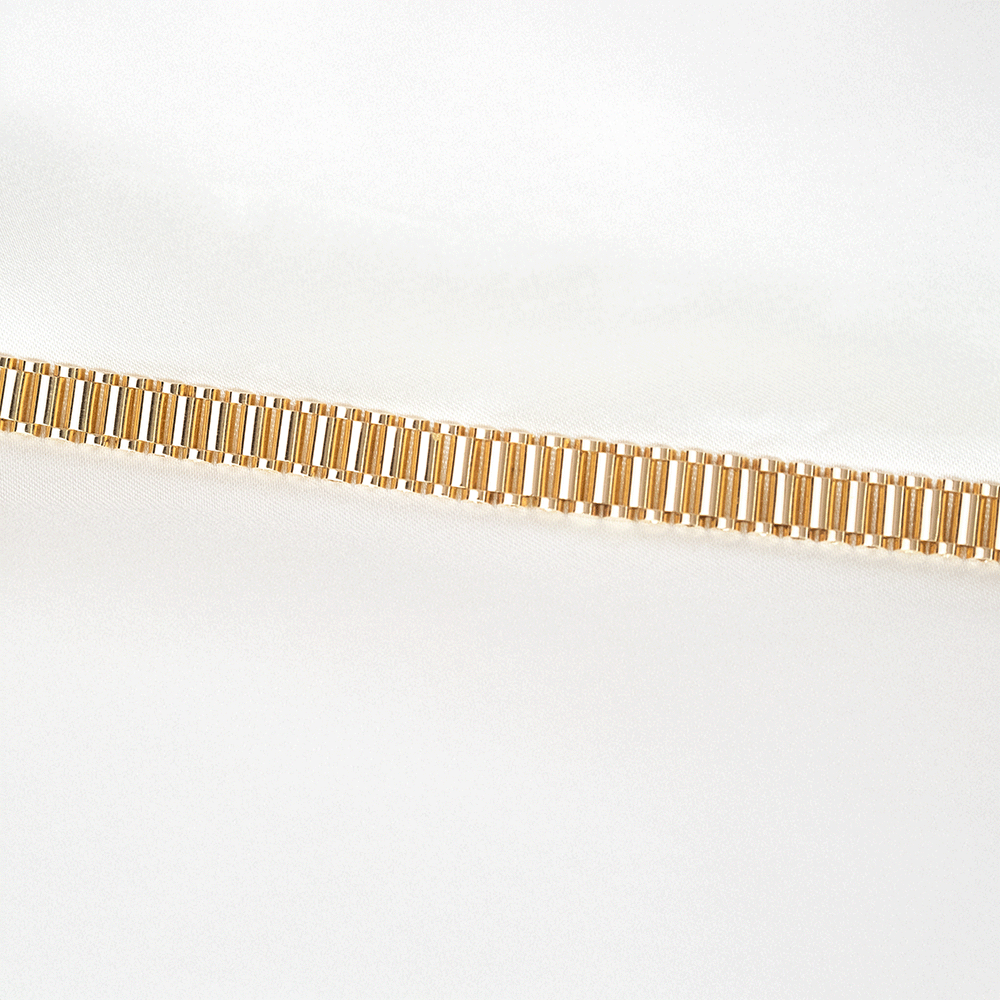 14 Ayar Sıralı Kordon Erkek Altın Bileklik