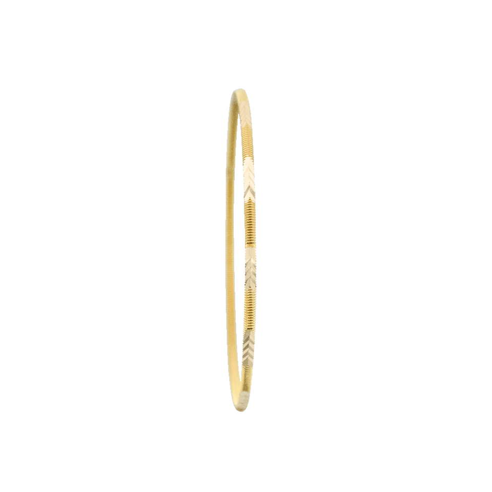 22 Ayar Yarısı Ok Desenli Yarısı Çizgili Ajda Gold Altın Bilezik 15 Gr