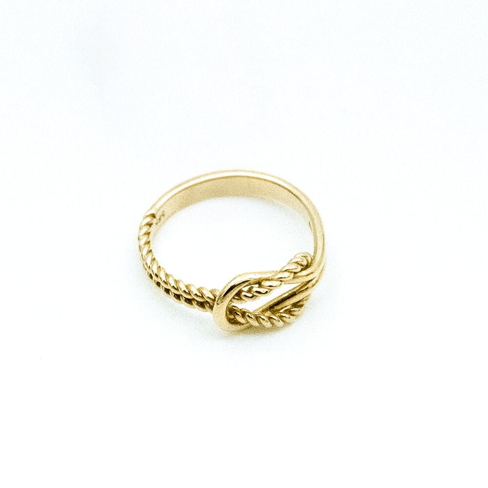 14 Ayar Halat Model Düğüm Altın Yüzük