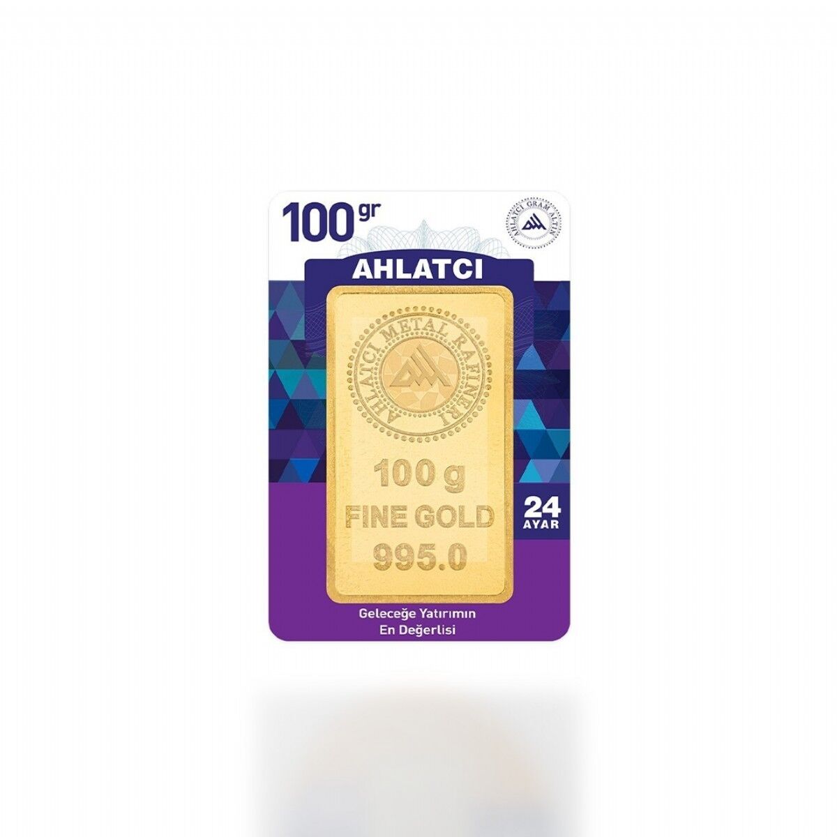 Ahlatçı 24 Ayar Külçe Gram Altın 100 Gr