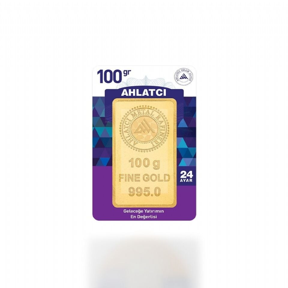 Ahlatçı 24 Ayar Külçe Gram Altın 100 Gr
