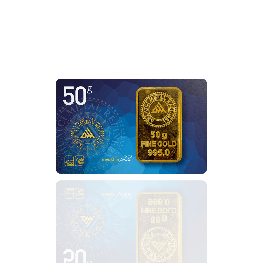 Ahlatçı 24 Ayar Külçe Gram Altın 50 Gr