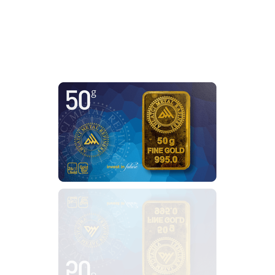 Ahlatçı 24 Ayar Külçe Gram Altın 50 Gr