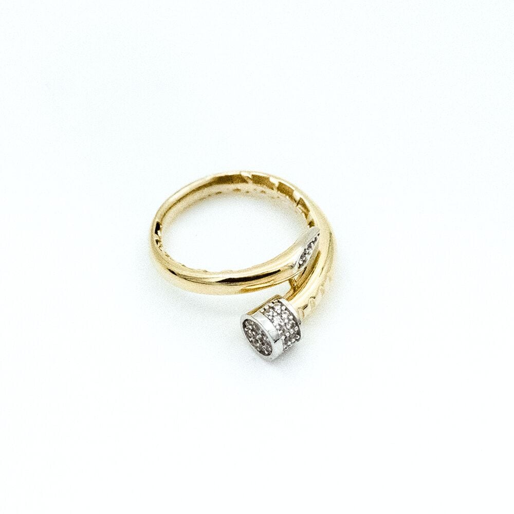 14 Ayar Renkli Vida Model Altın Yüzük