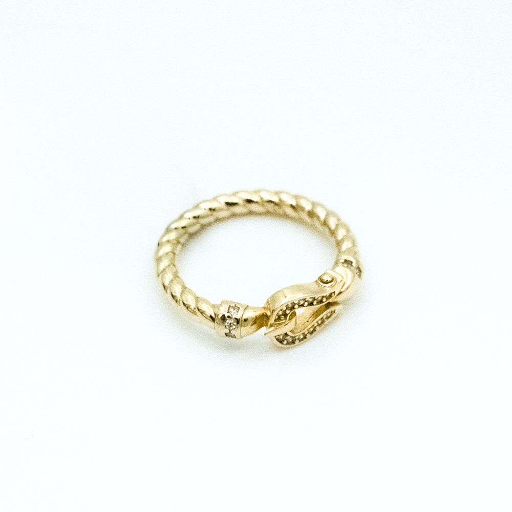 14 Ayar Halat ve Nal Toka Model Altın Yüzük