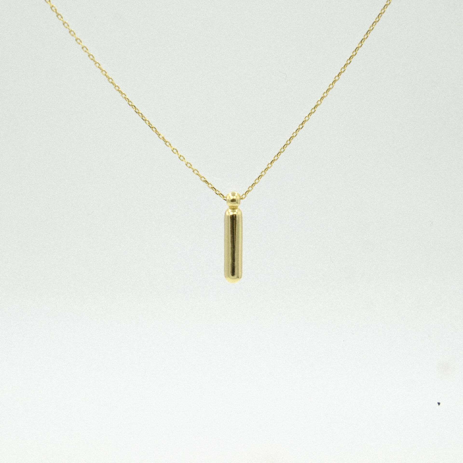 24 Ayar Minimal “D” Harfli Altın Kolye