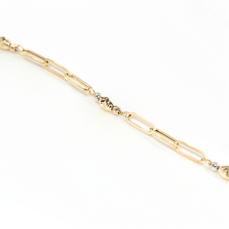 14 Ayar Ataç Model Dorika Toplu Altın Bileklik