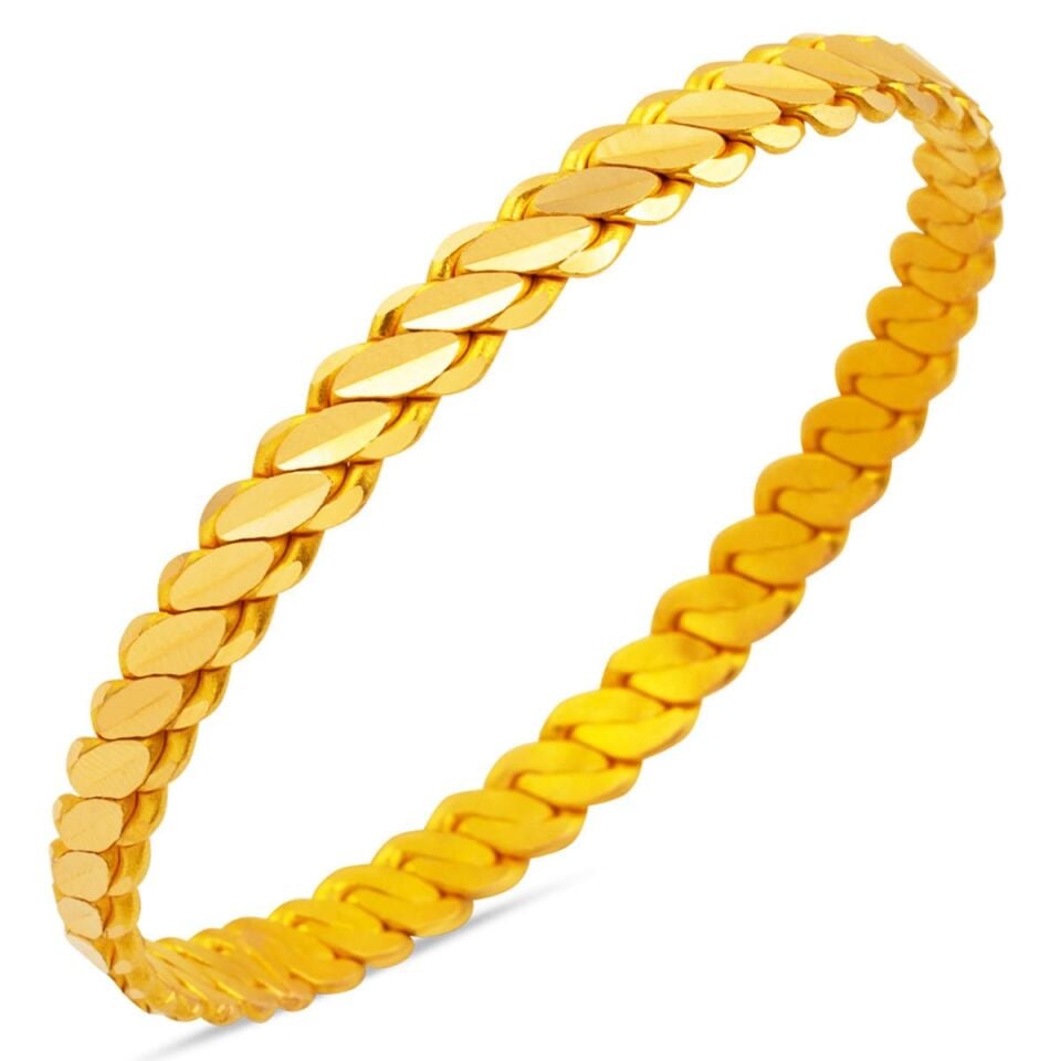 22 Ayar Üçlü Adana Burma Bilezik 15 Gr 6.4 ⌀ - Standart Gold Rengi