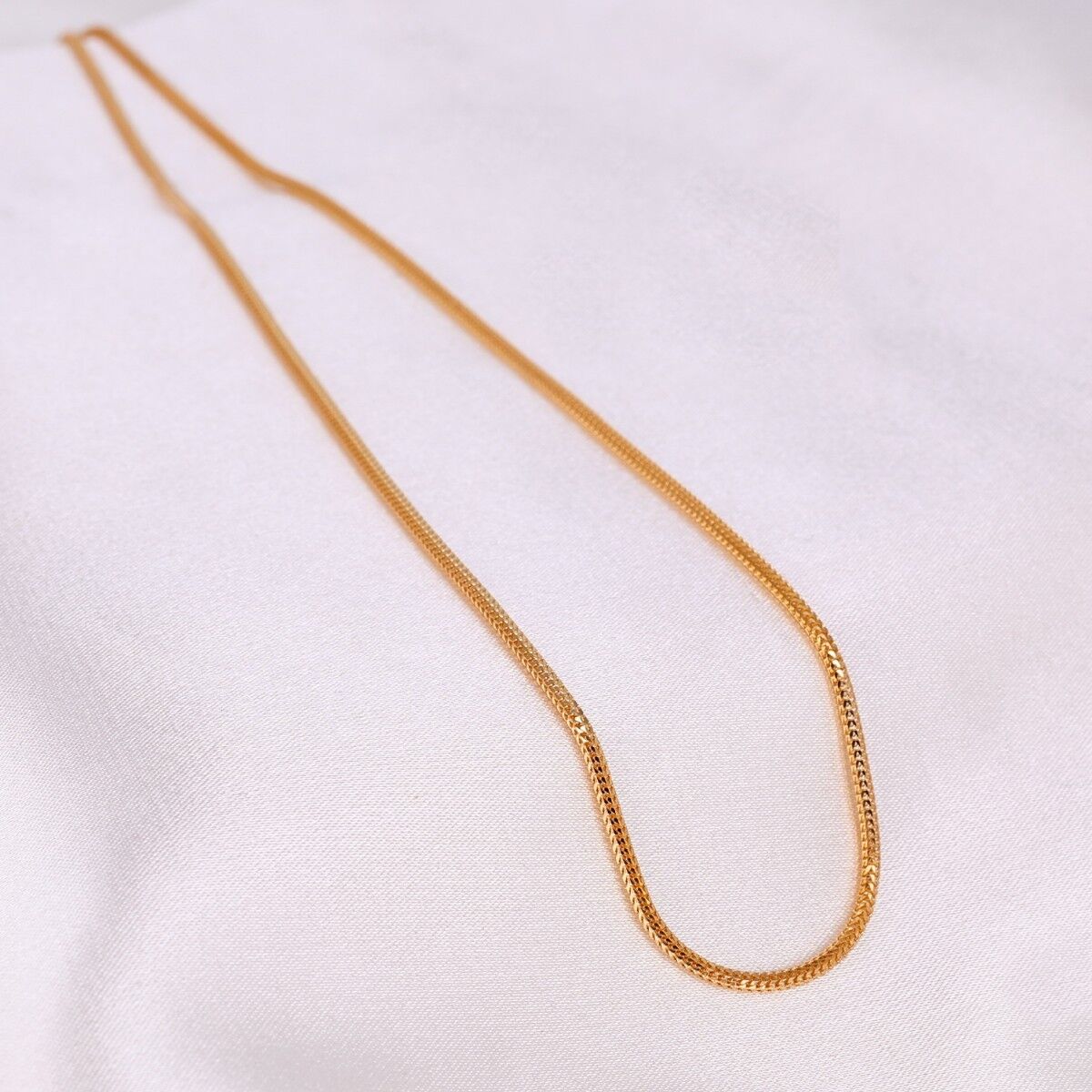 14 Ayar Yuvarlak Zincir Altın Kolye