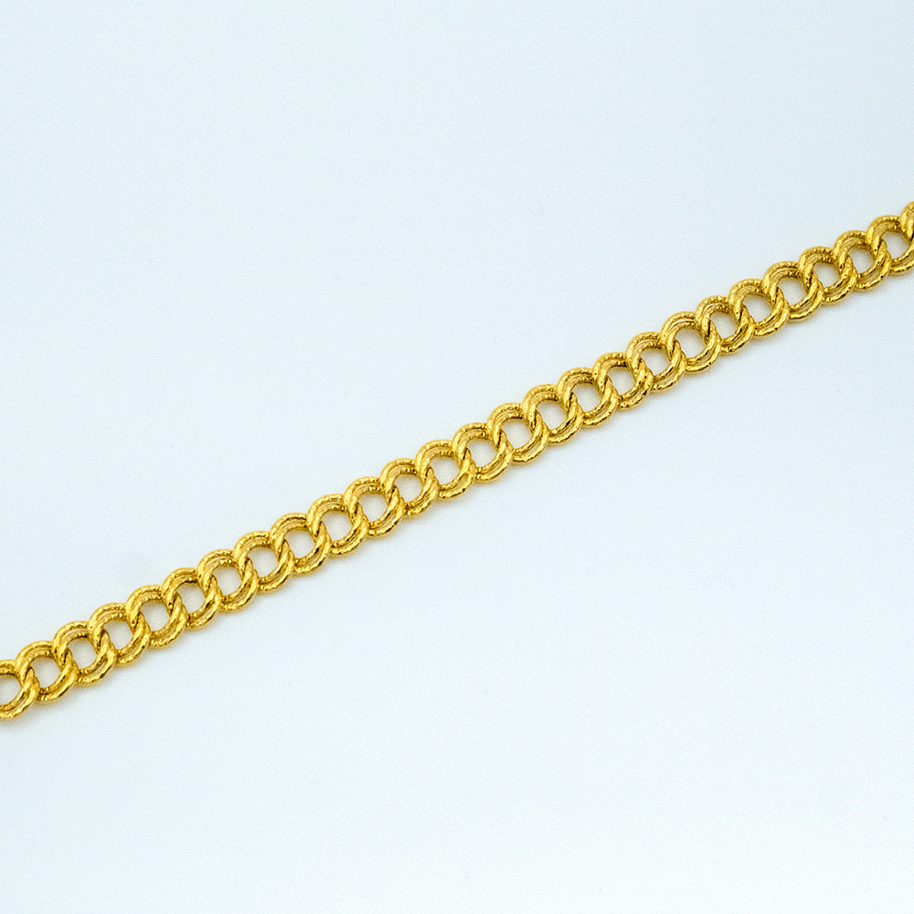 14 Ayar Parıltılı Detaylı Kesim Samanyolu Altın Bileklik