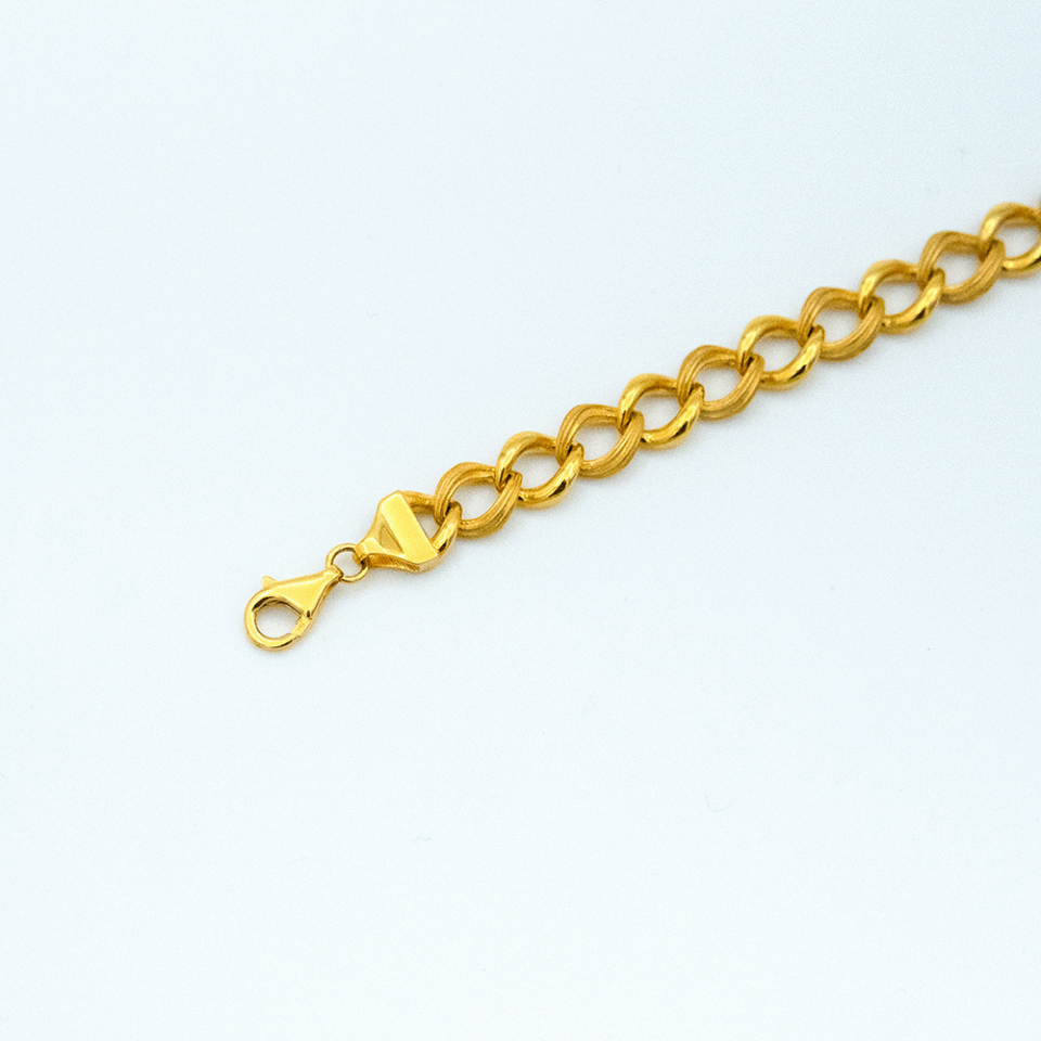 14 Ayar Parıltılı Halka Samanyolu Altın Bileklik