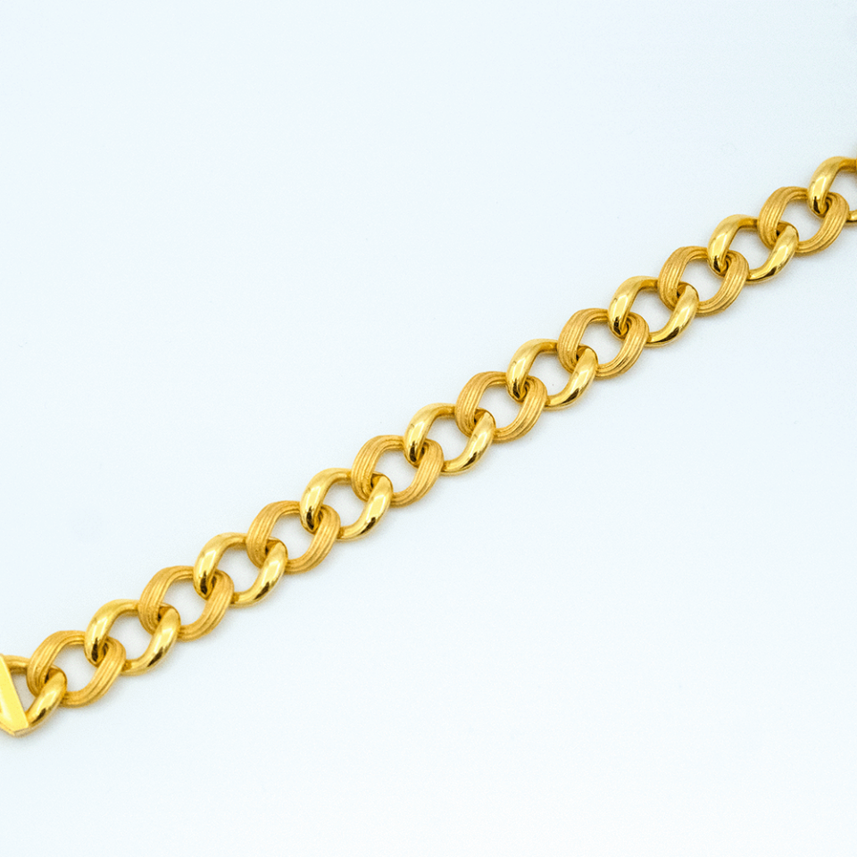 14 Ayar Halkalı Parıltı Samanyolu Altın Bileklik