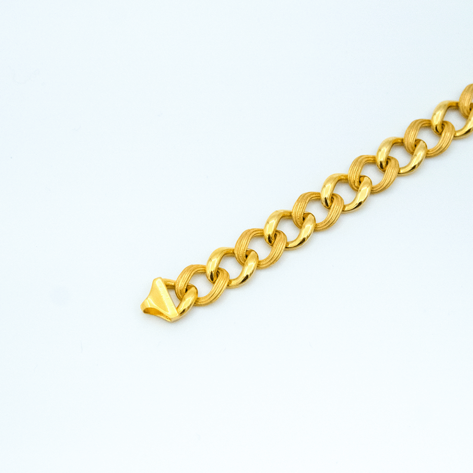 14 Ayar Halkalı Parıltı Samanyolu Altın Bileklik