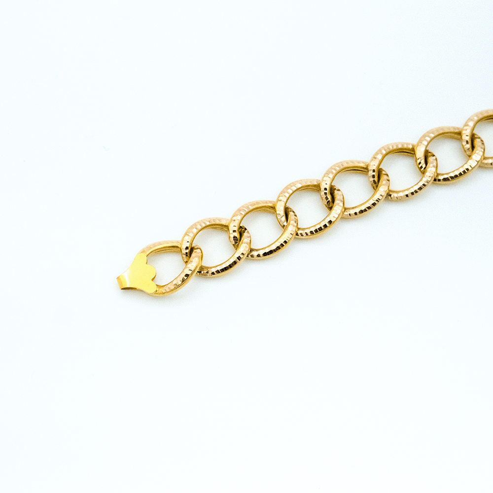 14 Ayar Parıltı Sıralı Samanyolu Altın Bileklik