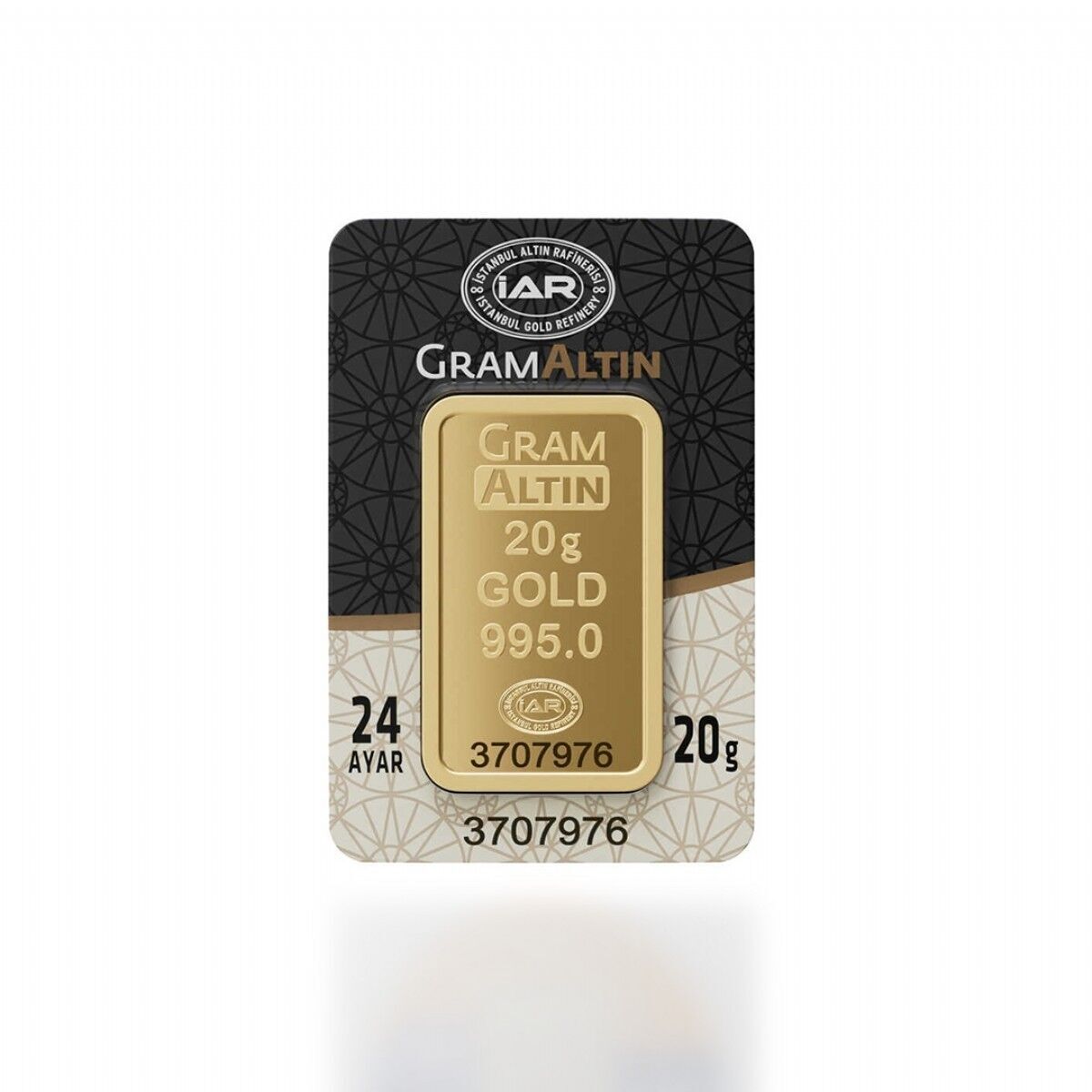 İAR 24 Ayar Külçe Gram Altın 20 Gr