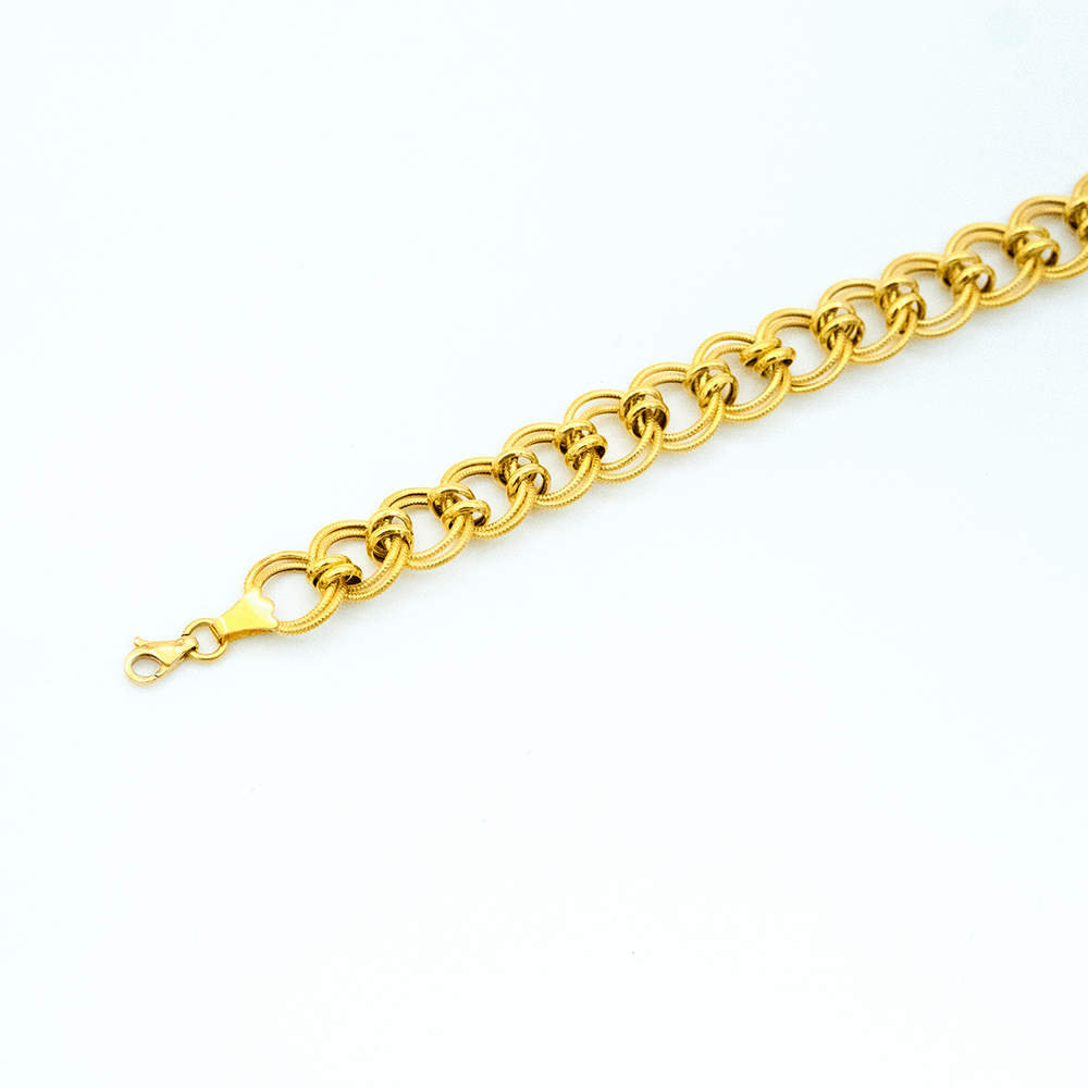 22 Ayar Parıltı Çizgi Samanyolu Altın Bileklik