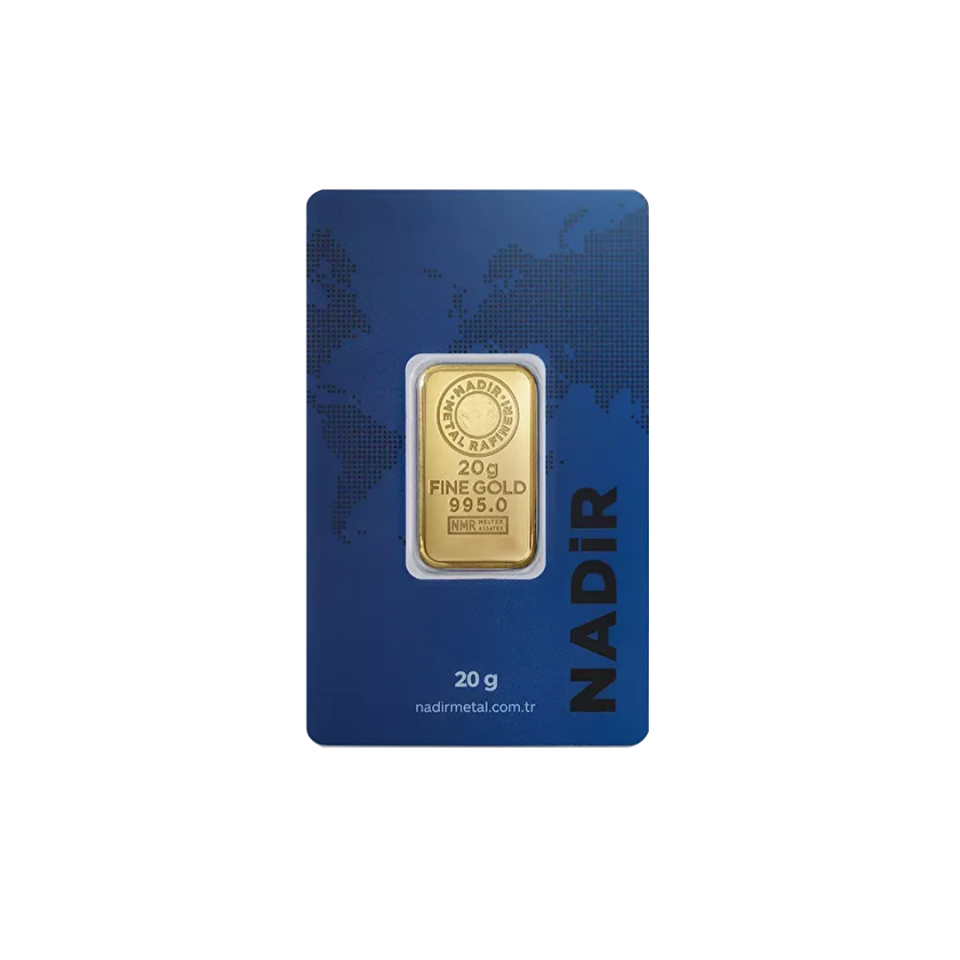 Nadir Gold 24 Ayar Külçe Gram Altın 20 Gr