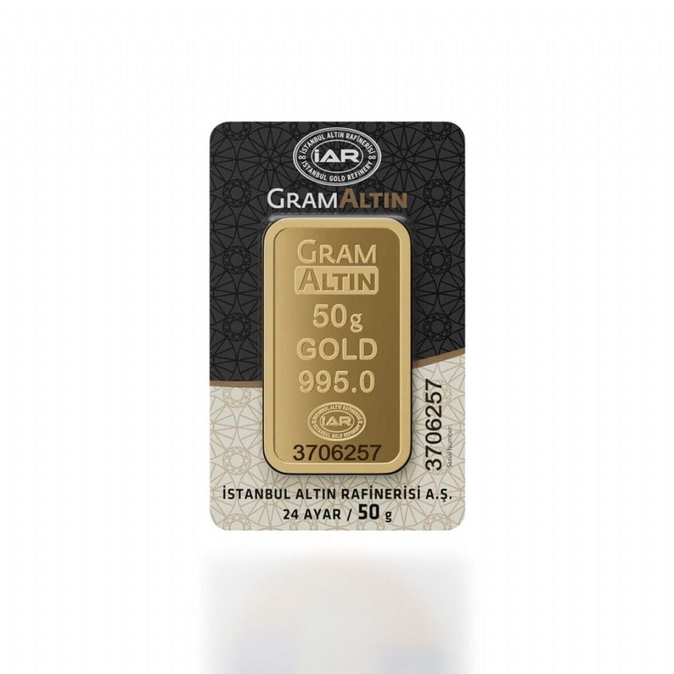 İAR 24 Ayar Külçe Gram Altın 50 Gr