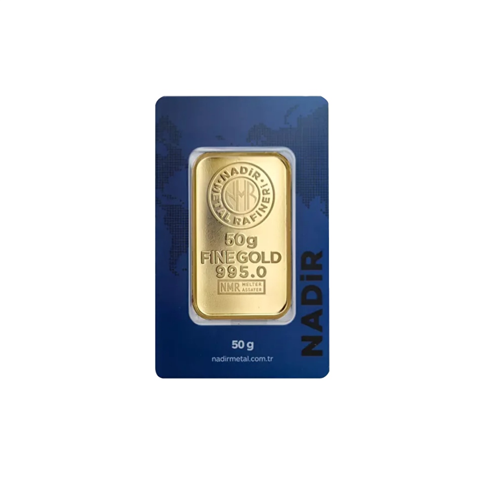 Nadir Gold 24 Ayar Külçe Gram Altın 50 Gr