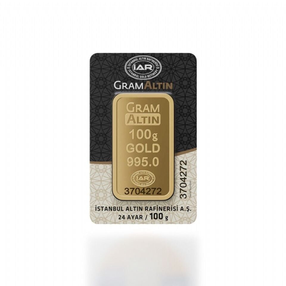 İAR 24 Ayar Külçe Gram Altın 100 Gr