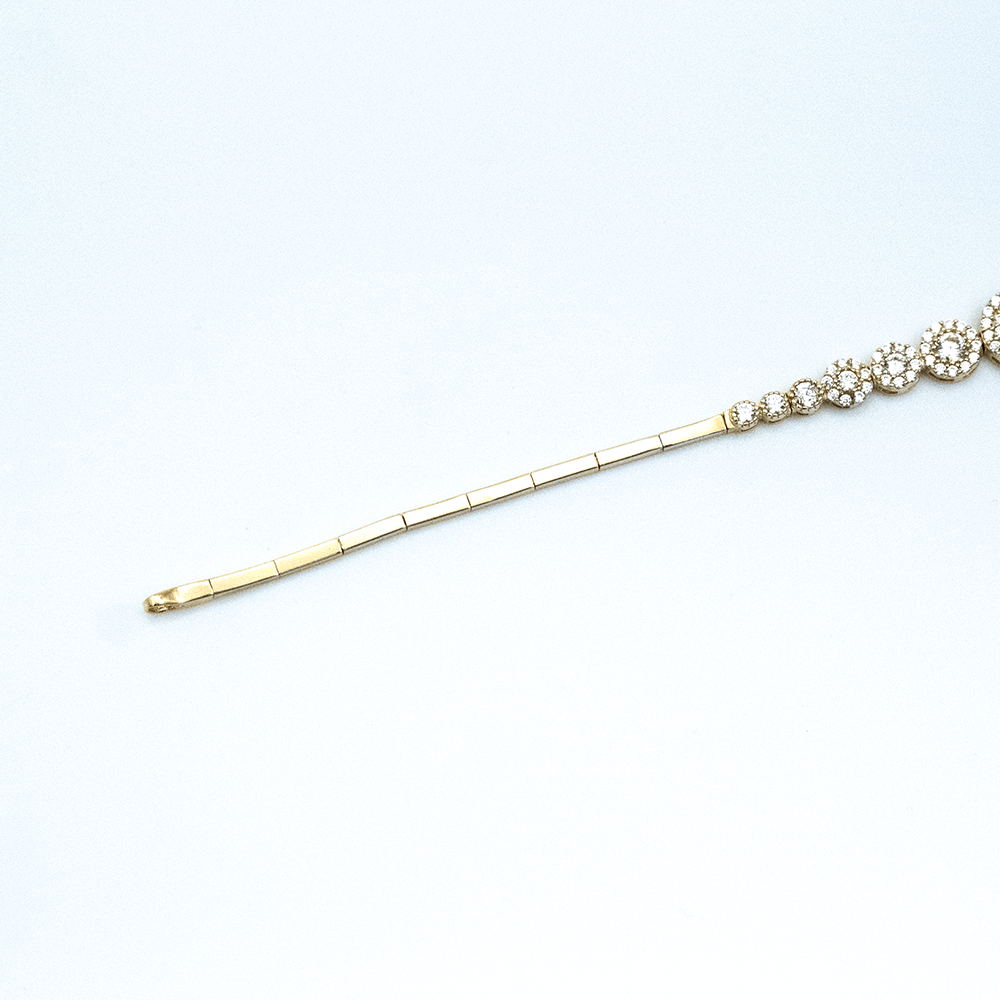 14 Ayar Pırıltılı Güzellik Altın Bileklik