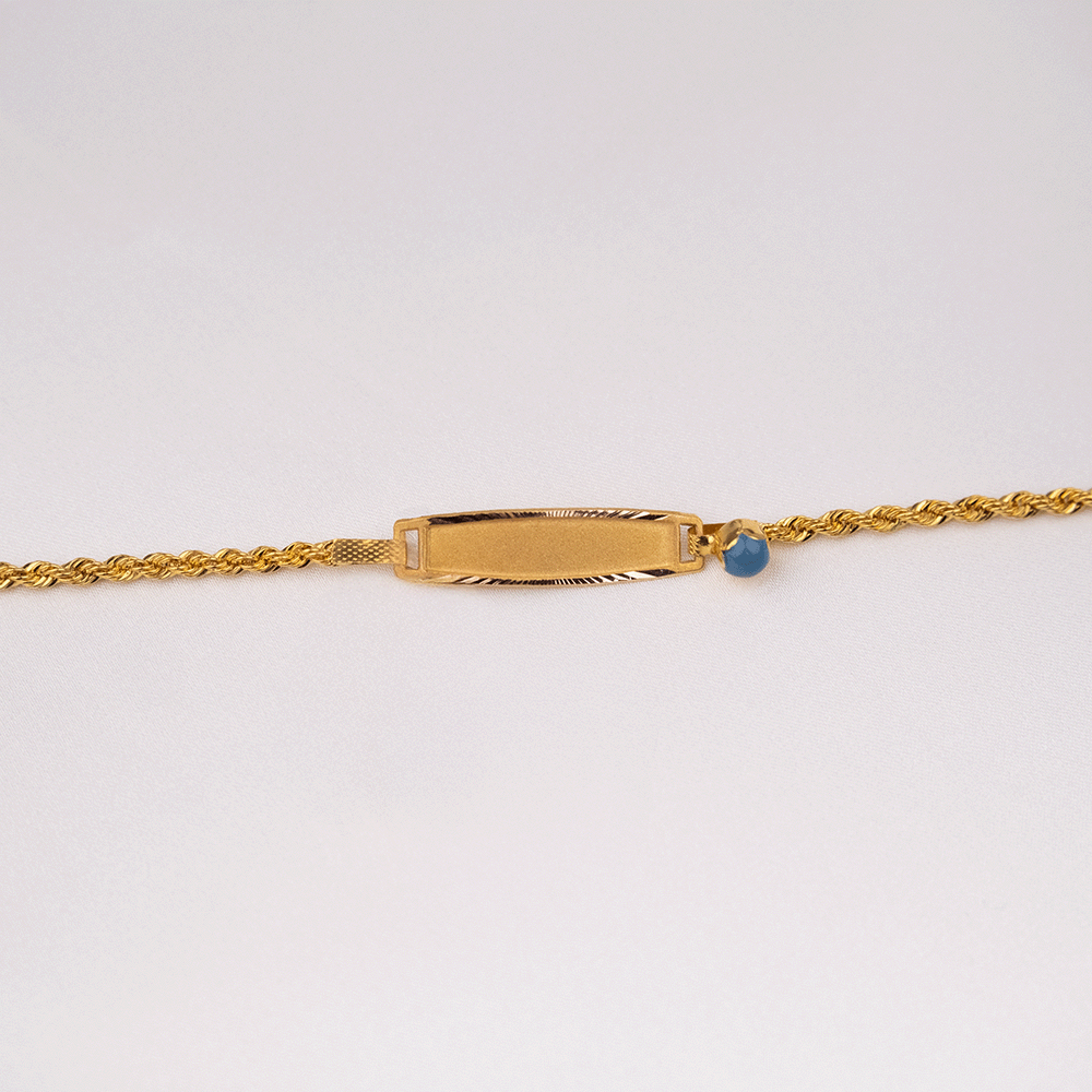 14 Ayar Zincirli Altın Künye