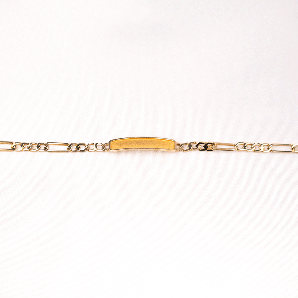 14 Ayar Ataçlı Zincirli Altın Künye