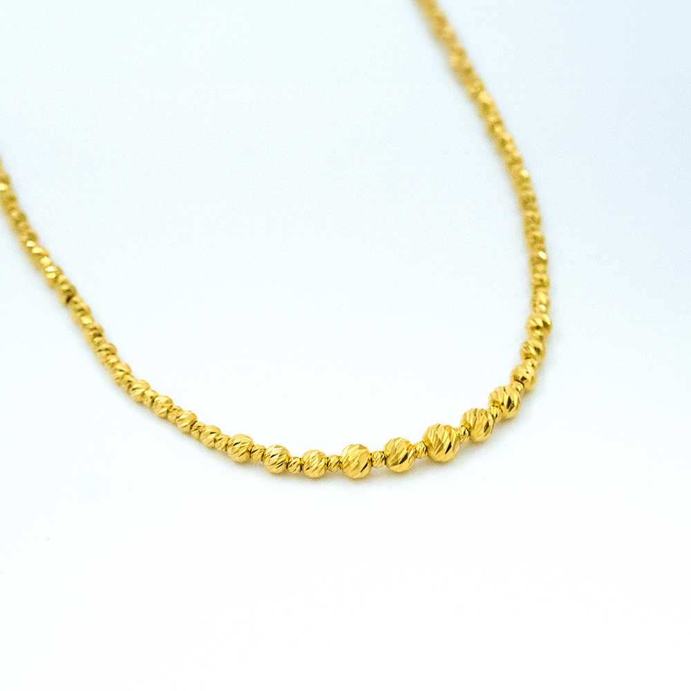 14 Ayar Şahane Işık Altın Gerdanlık