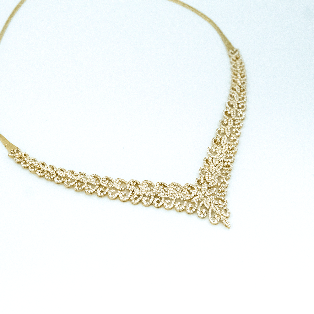 14 Ayar Saf Işıltı Altın Gerdanlık